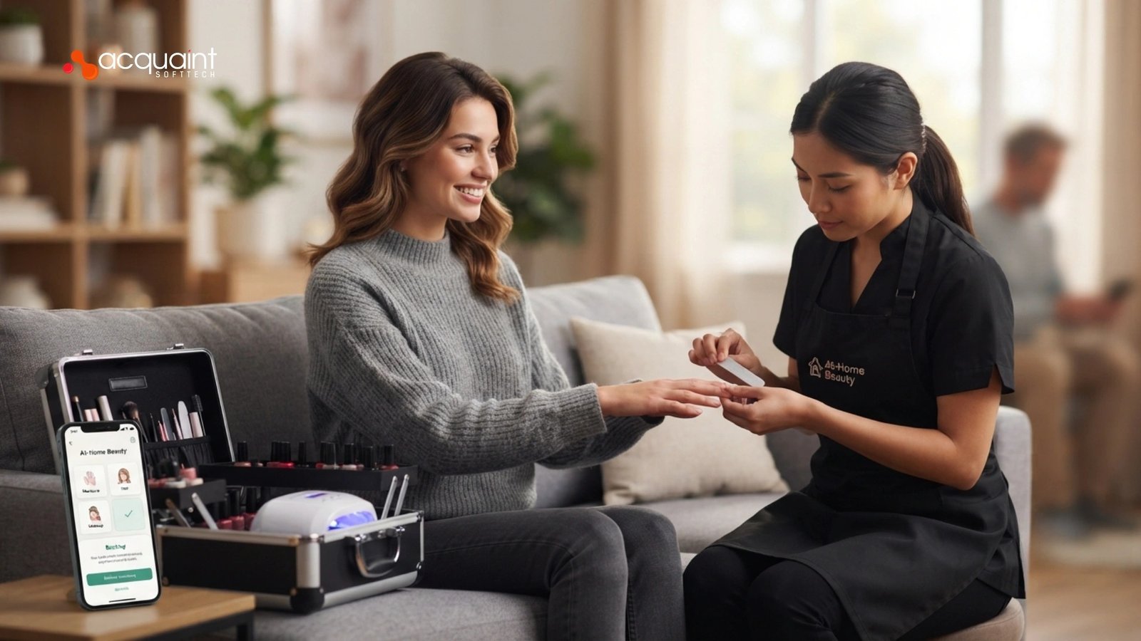 At-Home Beauty Service App: Makeup, Hair, Manicure, and Spa Packages With Professional Booking